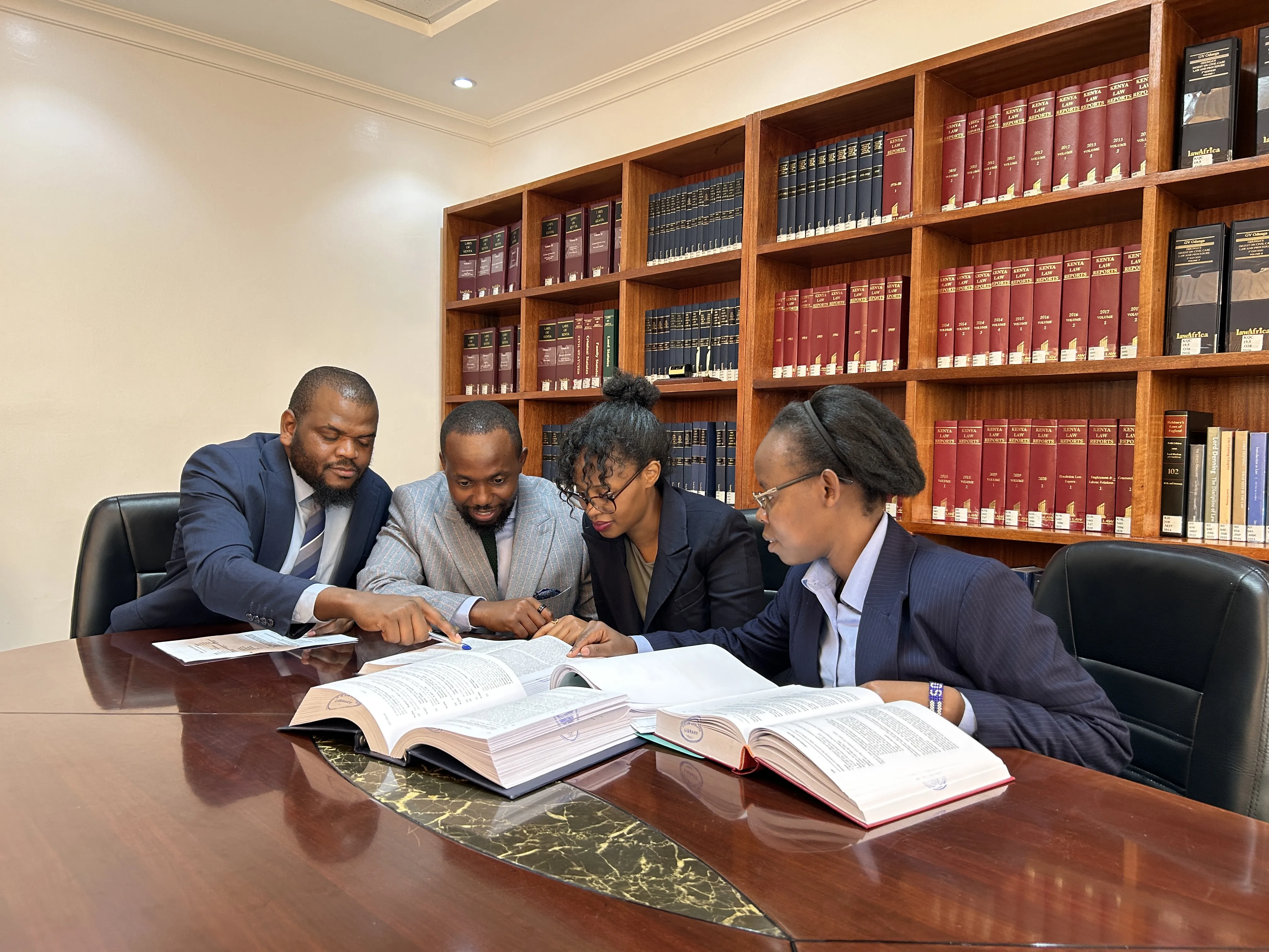 V.H. Law team in strategic discussion
